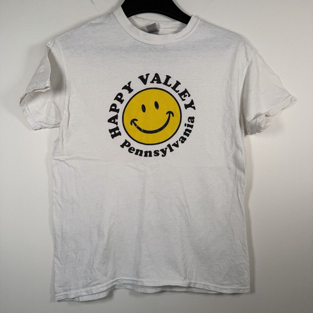 Penn State Happy Valley Unisex White T Shirt Sz M